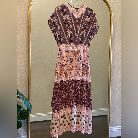 FARM Rio Glam Tapestry Lace Slip Maxi Dress Size M - Picture 8 of 13